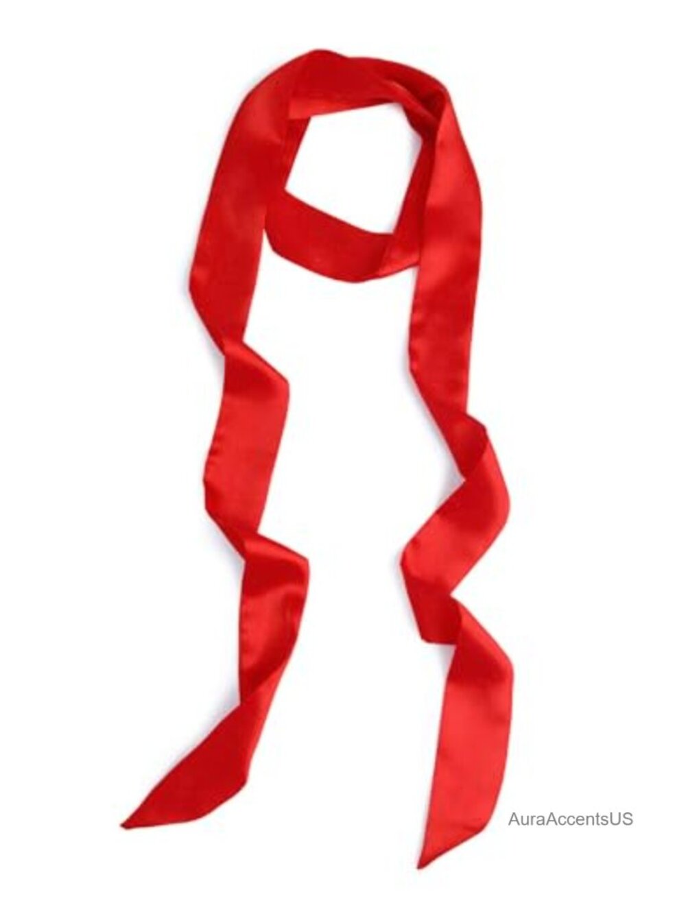 Silk Feel Polyester Skinny Scarf Long Neck Scarf Purse Head Scarf Neckerchief
